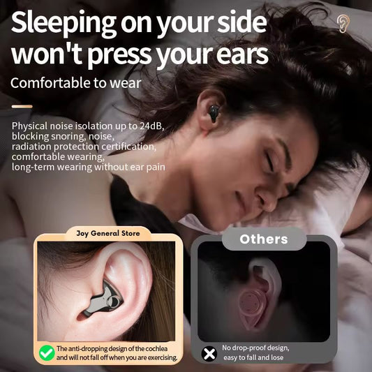 Invisible Wireless Sleep Headphones | Bluetooth 5.3, Noise Cancelling Headphones for Sleeping | Waterproof Sound Cancelling Headphones for Sleep