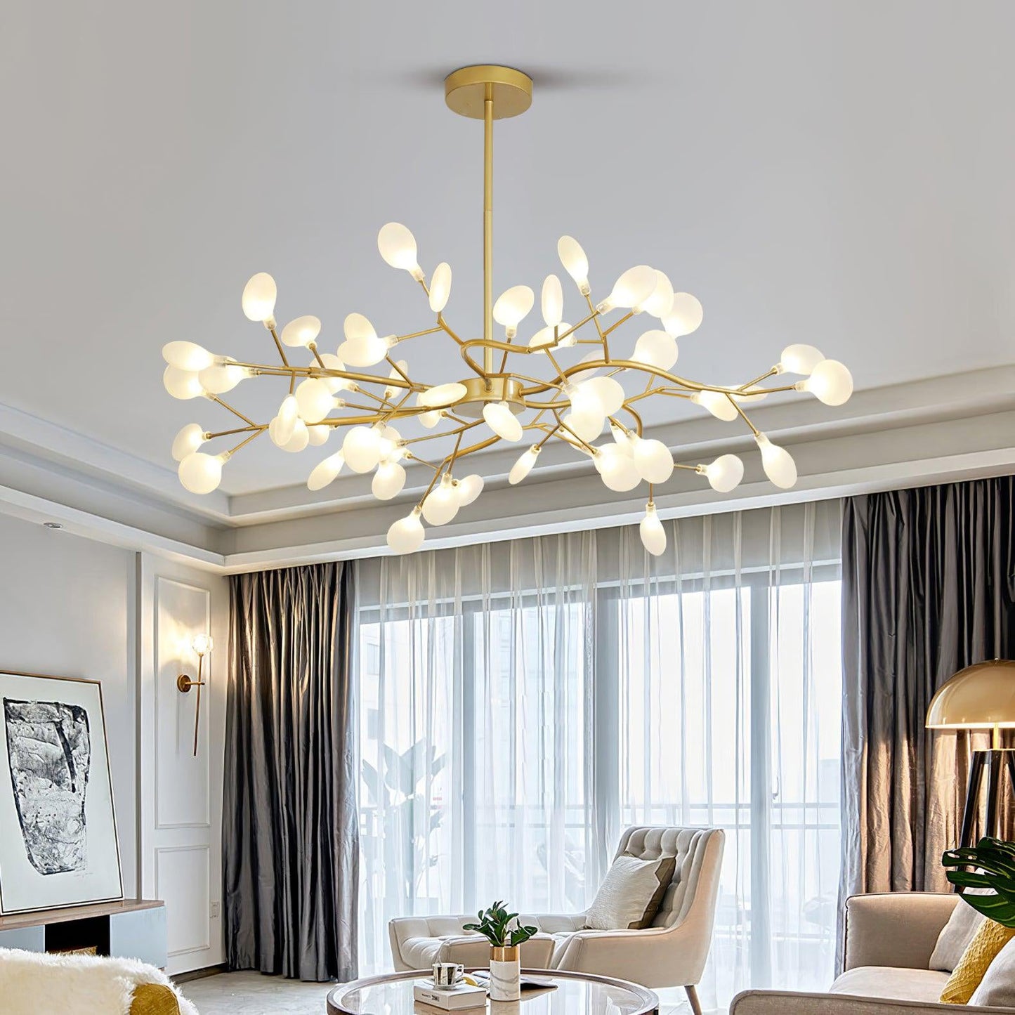 LED Firefly Luxury Chandelier | Modern Design, Indoor Use & Ideal for Living Room, Bedroom, or Restaurant