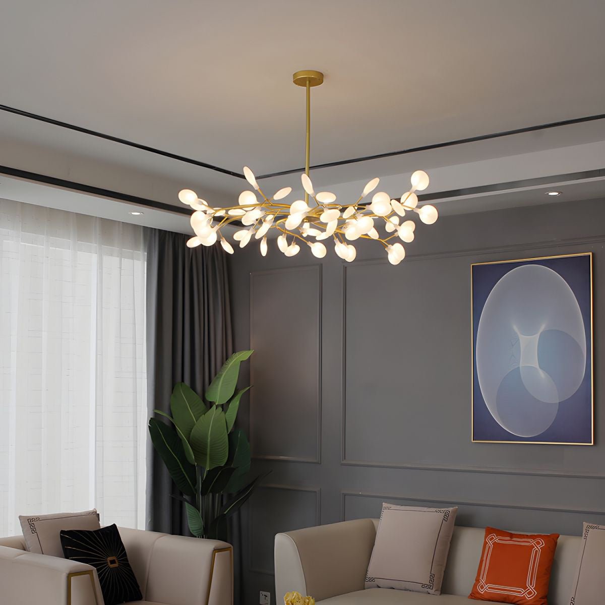 LED Firefly Luxury Chandelier | Modern Design, Indoor Use & Ideal for Living Room, Bedroom, or Restaurant