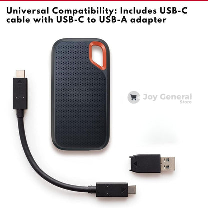2TB External SSD Hard Drive – High-Speed Portable USB-C Solid State Storage for PC, Laptop & Mac