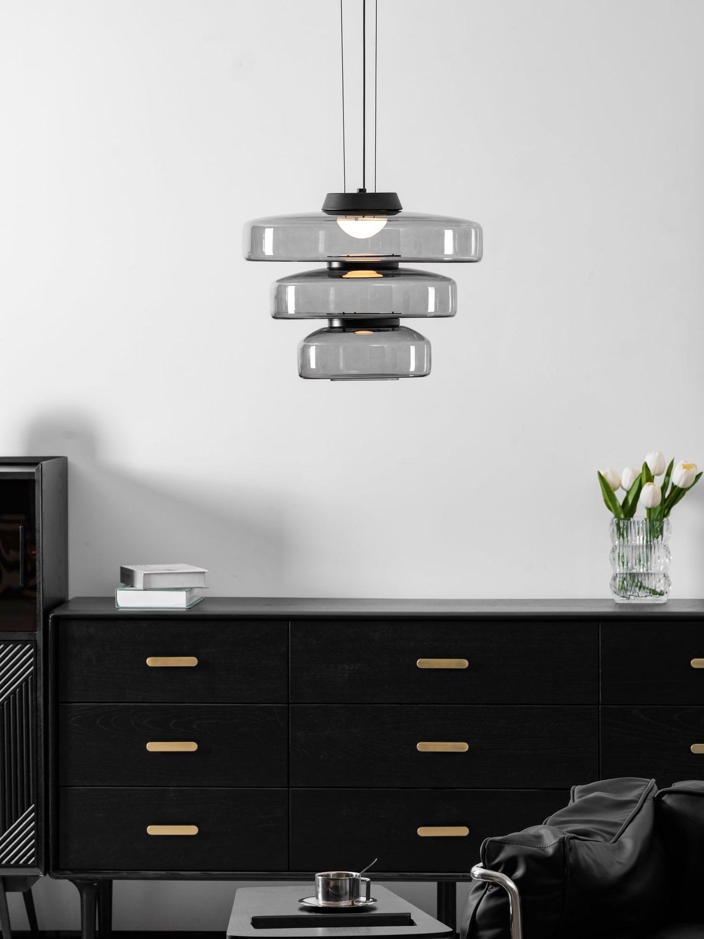 Levels Series Pendant Light | Dimmable, Adjustable Height & Versatile for Indoor Use in Living Rooms and Kitchens