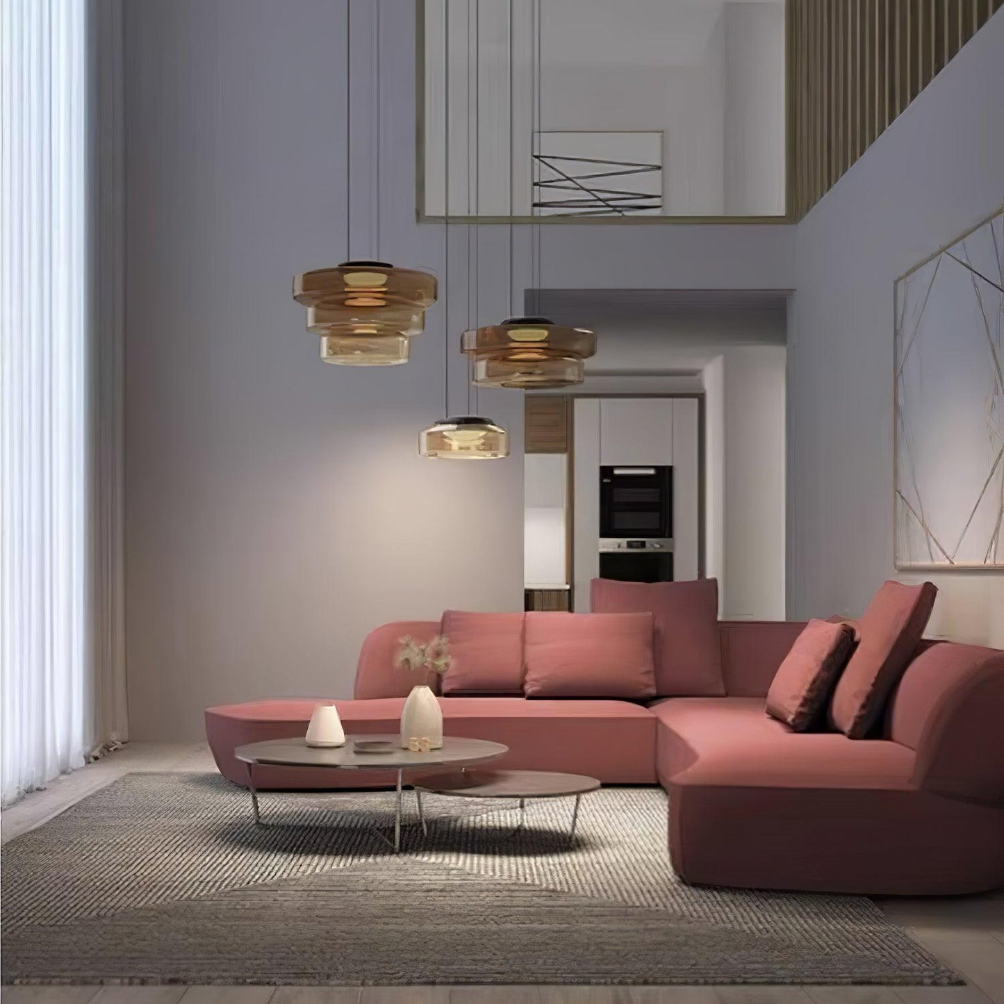 Levels Series Pendant Light | Dimmable, Adjustable Height & Versatile for Indoor Use in Living Rooms and Kitchens