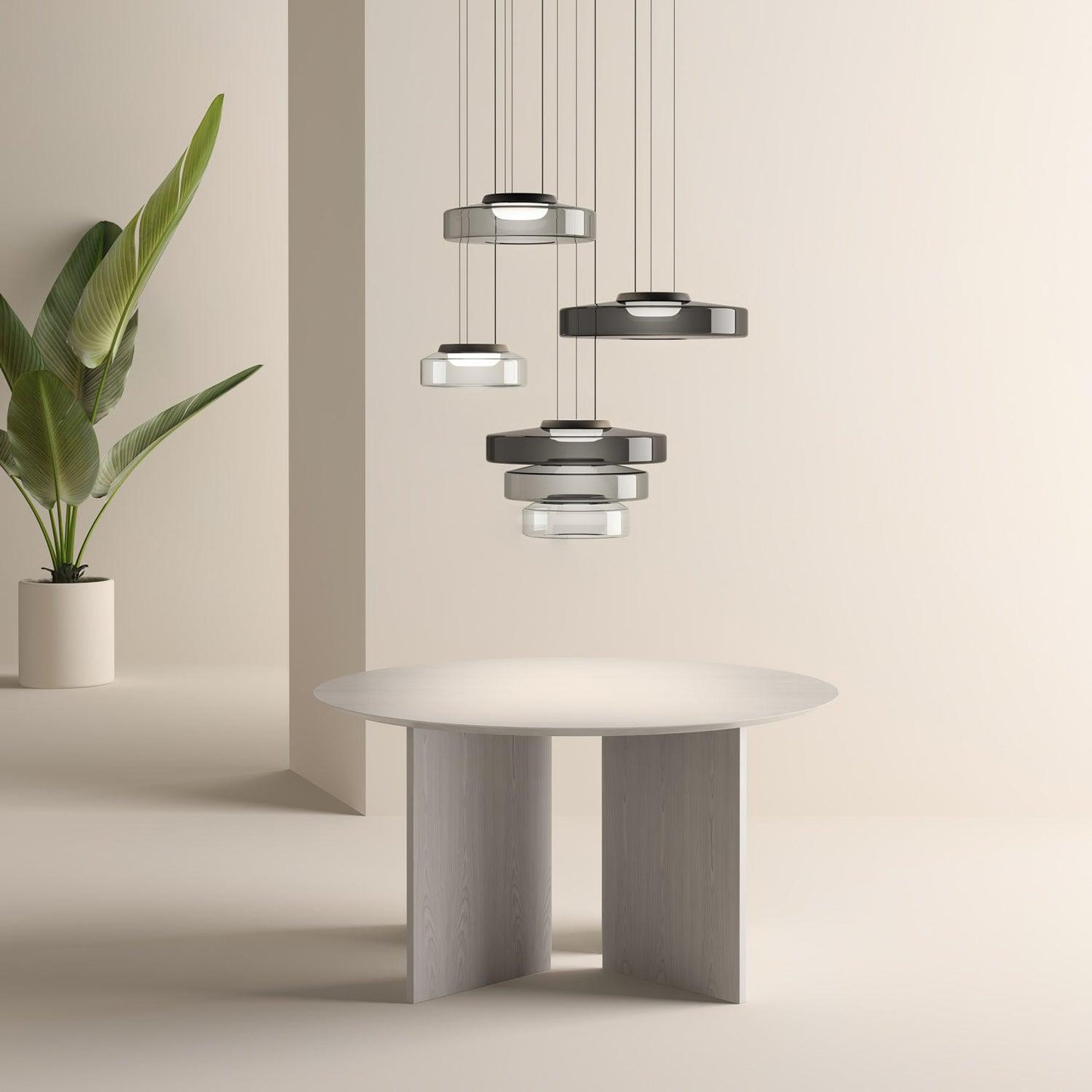 Levels Series Pendant Light | Dimmable, Adjustable Height & Versatile for Indoor Use in Living Rooms and Kitchens