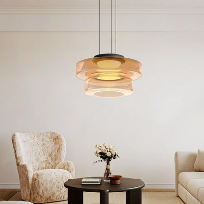 Levels Series Pendant Light | Dimmable, Adjustable Height & Versatile for Indoor Use in Living Rooms and Kitchens