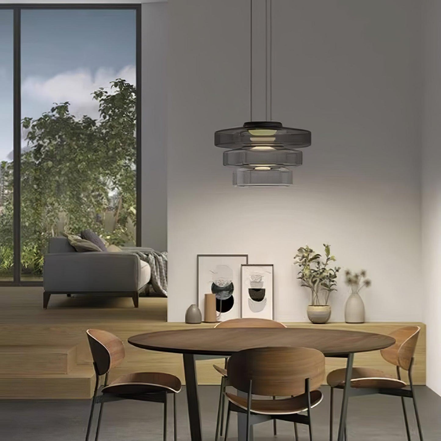 Levels Series Pendant Light | Dimmable, Adjustable Height & Versatile for Indoor Use in Living Rooms and Kitchens