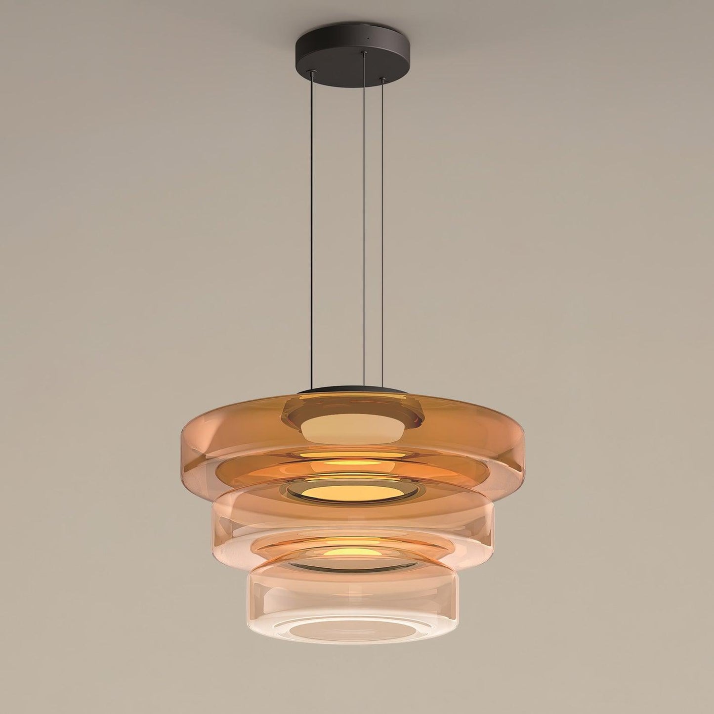 Levels Series Pendant Light | Dimmable, Adjustable Height & Versatile for Indoor Use in Living Rooms and Kitchens