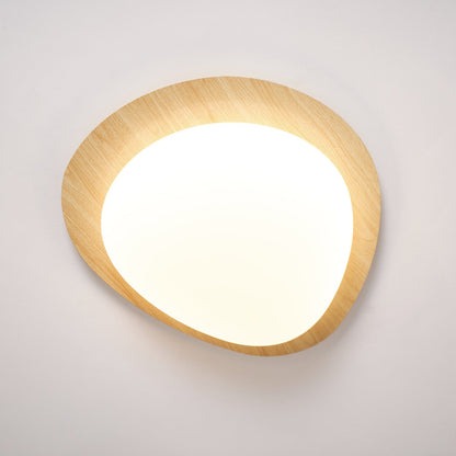 Nordic Ceiling Light | Ceiling Mount light fixture, Dimmable, Walnut Wood Grain Finish & Ideal for Indoor Home Decor