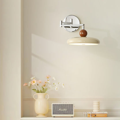 Plug-in Wall Lamp with Adjustable Arm and Warm White LED Light for Living Room & Bedroom Use
