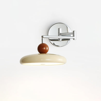Plug-in Wall Lamp with Adjustable Arm and Warm White LED Light for Living Room & Bedroom Use