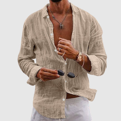 Lightweight Linen Shirt | Breathable, Button-Down Design for Casual Everyday Wear