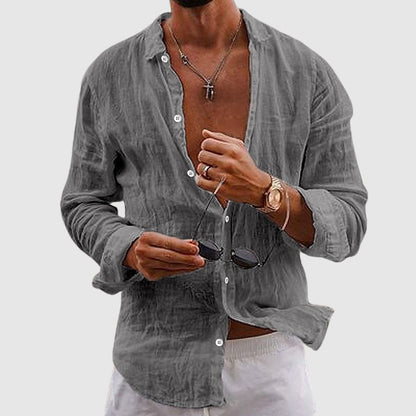 Lightweight Linen Shirt | Breathable, Button-Down Design for Casual Everyday Wear