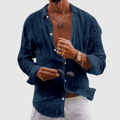 Lightweight Linen Shirt | Breathable, Button-Down Design for Casual Everyday Wear