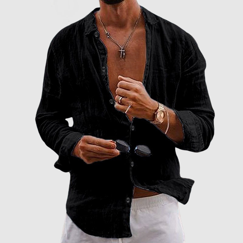 Lightweight Linen Shirt | Breathable, Button-Down Design for Casual Everyday Wear