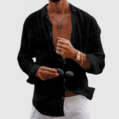 Lightweight Linen Shirt | Breathable, Button-Down Design for Casual Everyday Wear