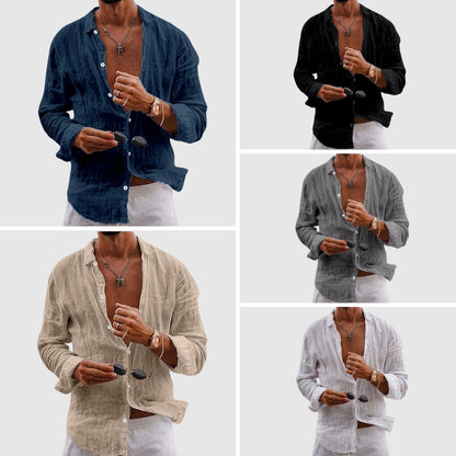 Lightweight Linen Shirt | Breathable, Button-Down Design for Casual Everyday Wear