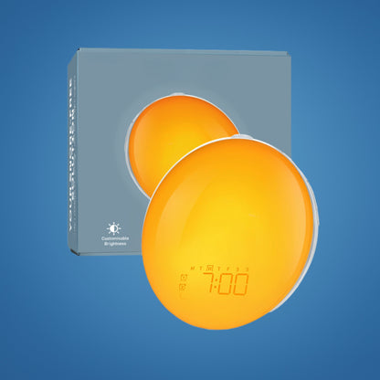 Sunrise Alarm Clock | Best Natural Wake-Up Sunrise Light with Ambient Lighting for Heavy Sleepers & Dark Mornings
