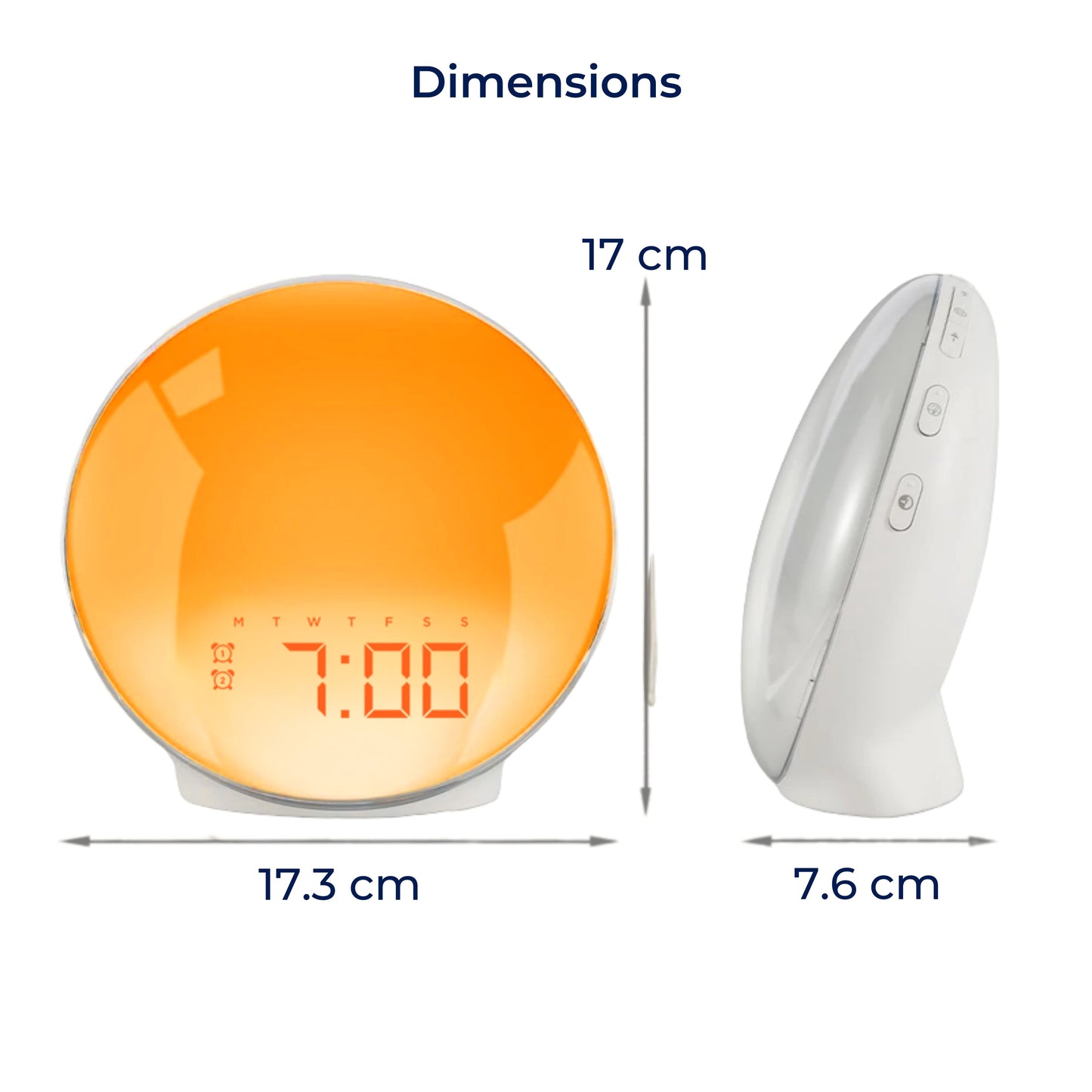 Sunrise Alarm Clock | Best Natural Wake-Up Sunrise Light with Ambient Lighting for Heavy Sleepers & Dark Mornings
