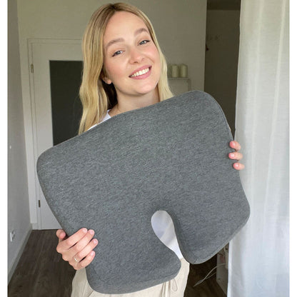 Orthopedic Seat & Back Cushion Set | Pressure Relief, Pain-Free Sitting & Support  Seat Cushion for Office Chair, Car, Home & Pregnancy