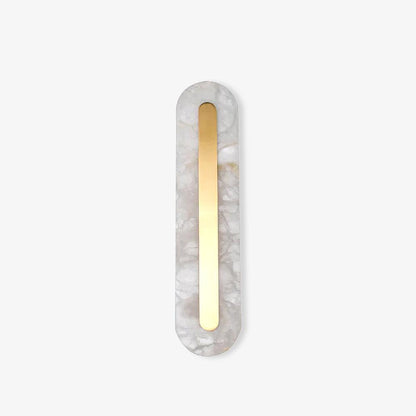 Alabaster Rounded Wall Light Fixture - Modern Sconce for Living Room & Hallway Lighting