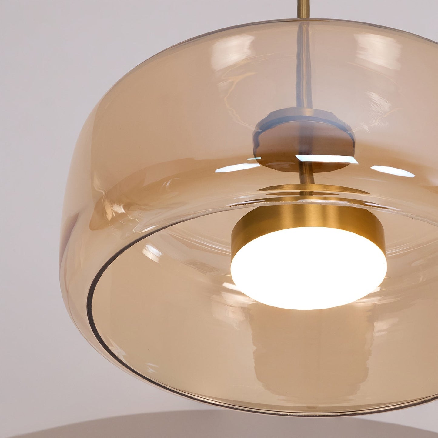 Metro Sphere Glass Pendant Light Fixture - Modern Hanging Lamp for Kitchen Island & Dining Room
