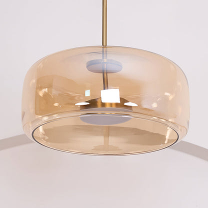 Metro Sphere Glass Pendant Light Fixture - Modern Hanging Lamp for Kitchen Island & Dining Room