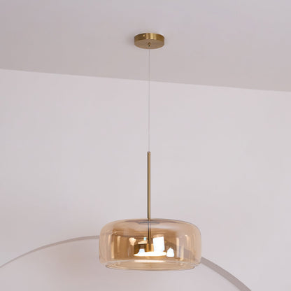 Metro Sphere Glass Pendant Light Fixture - Modern Hanging Lamp for Kitchen Island & Dining Room