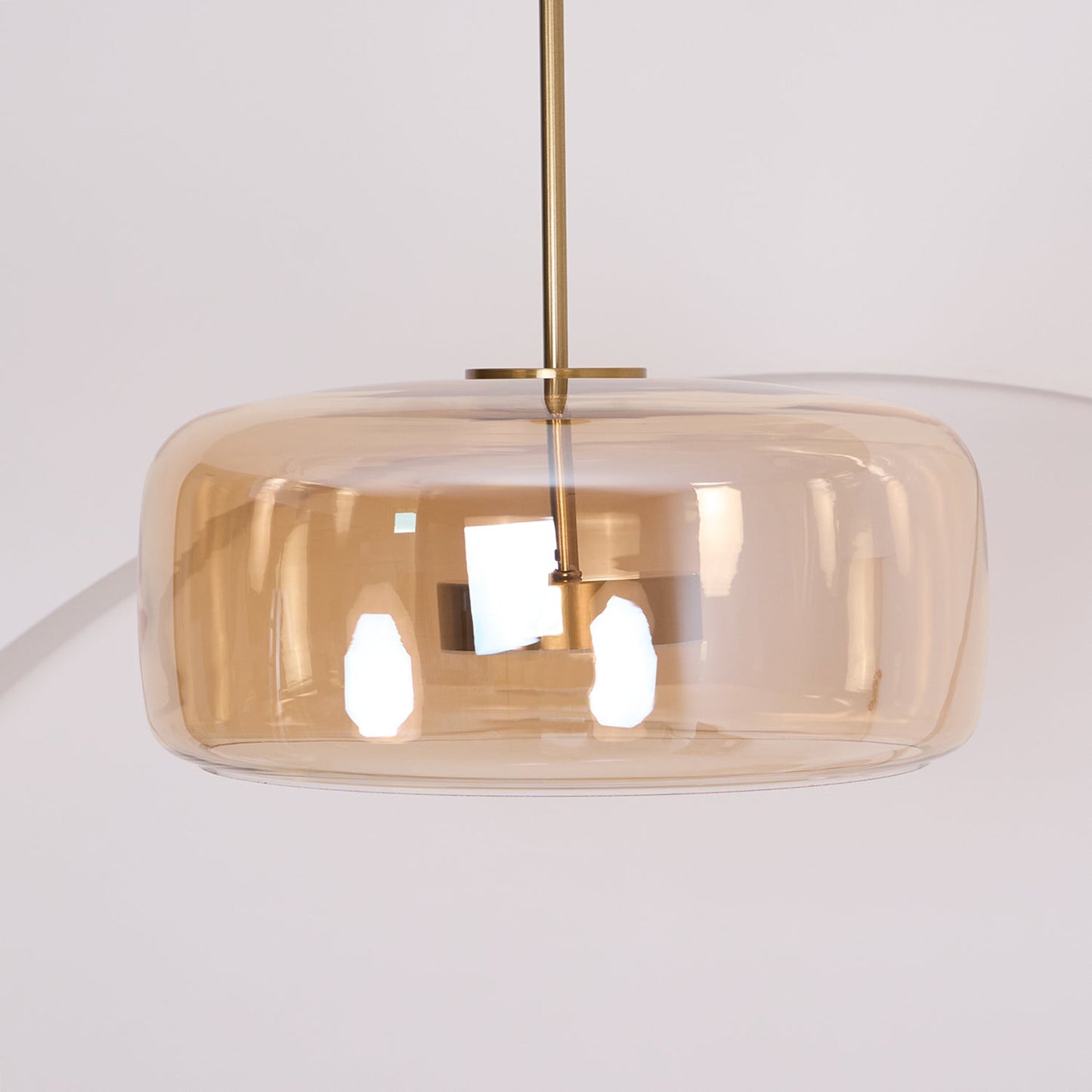 Metro Sphere Glass Pendant Light Fixture - Modern Hanging Lamp for Kitchen Island & Dining Room
