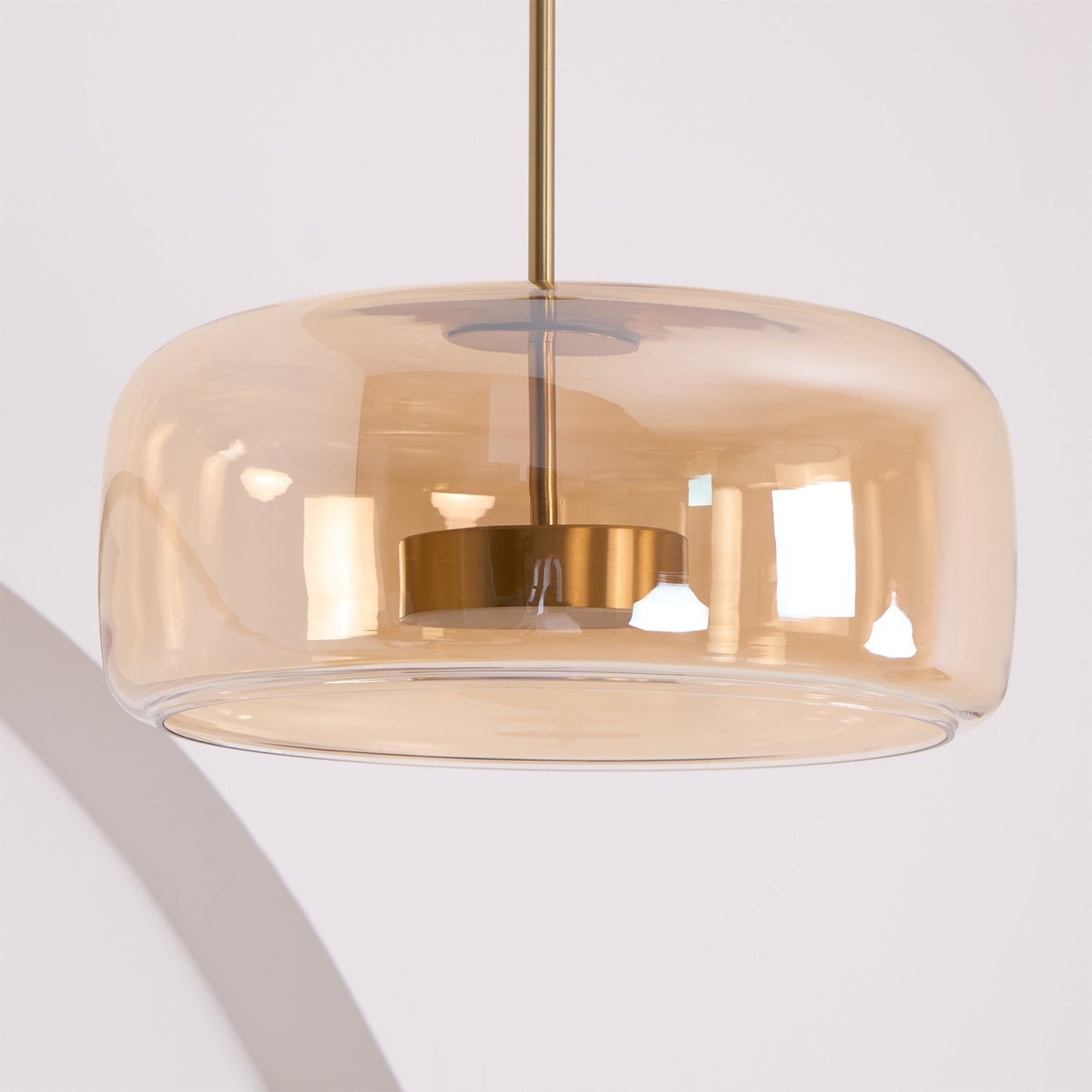 Metro Sphere Glass Pendant Light Fixture - Modern Hanging Lamp for Kitchen Island & Dining Room