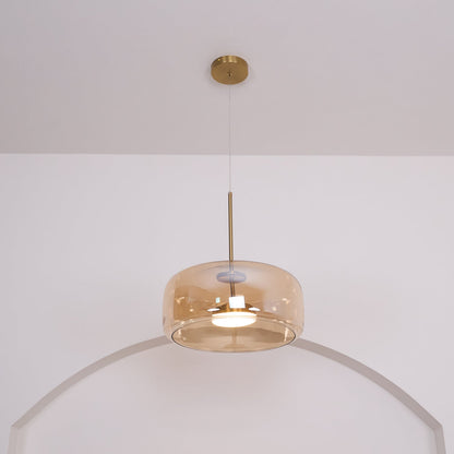 Metro Sphere Glass Pendant Light Fixture - Modern Hanging Lamp for Kitchen Island & Dining Room