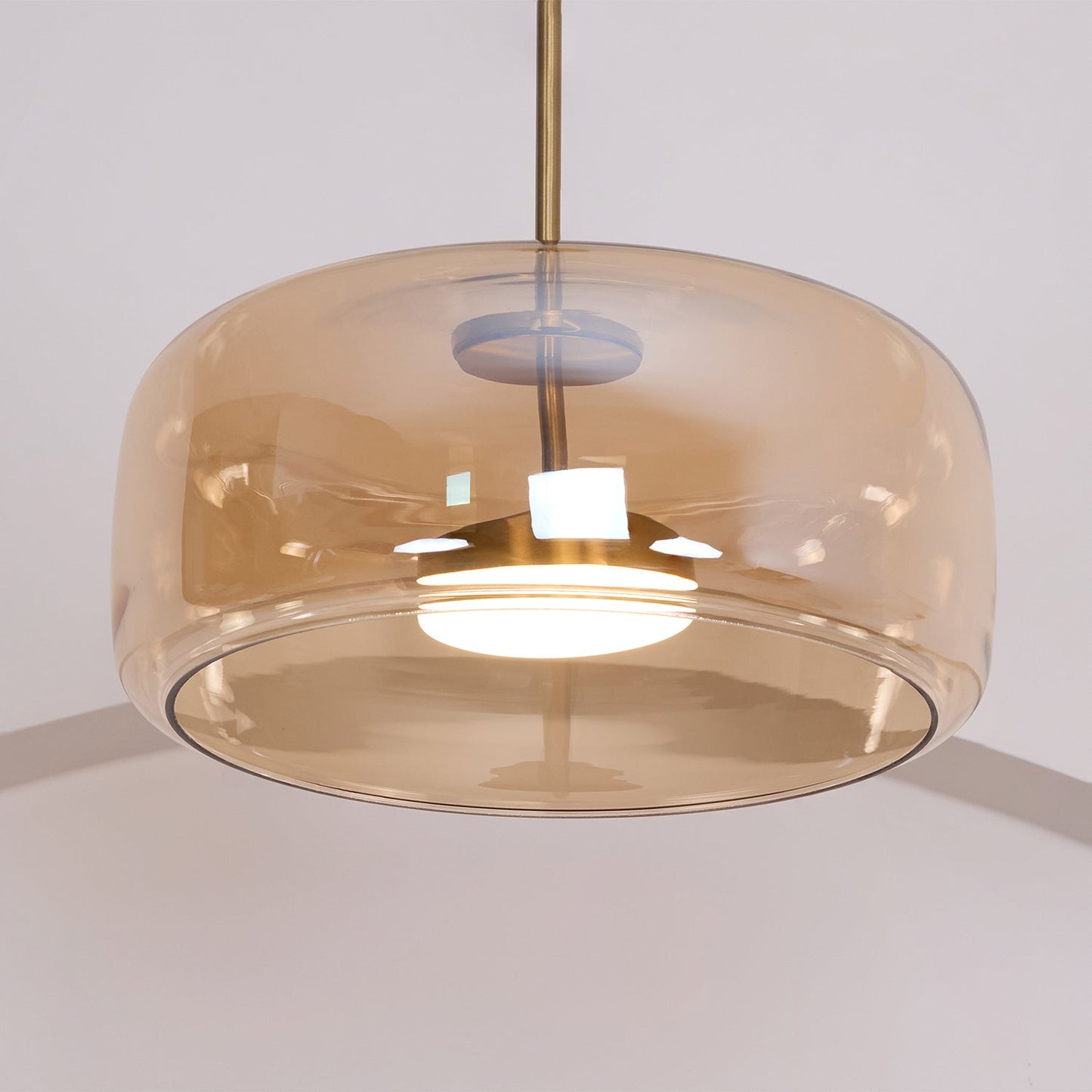 Metro Sphere Glass Pendant Light Fixture - Modern Hanging Lamp for Kitchen Island & Dining Room