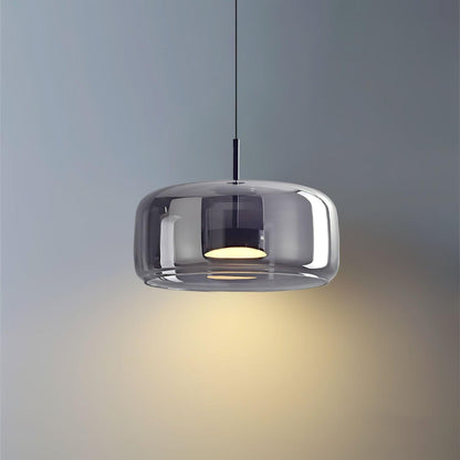 Metro Sphere Glass Pendant Light Fixture - Modern Hanging Lamp for Kitchen Island & Dining Room