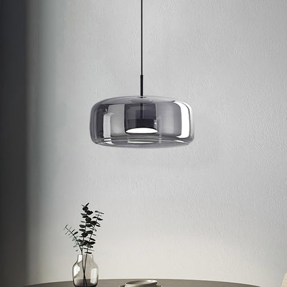 Metro Sphere Glass Pendant Light Fixture - Modern Hanging Lamp for Kitchen Island & Dining Room