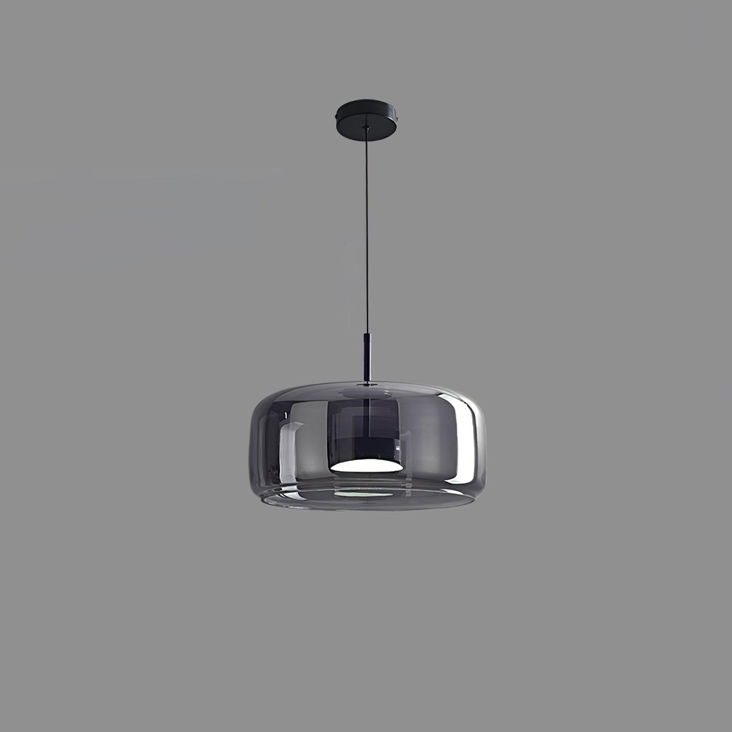 Metro Sphere Glass Pendant Light Fixture - Modern Hanging Lamp for Kitchen Island & Dining Room