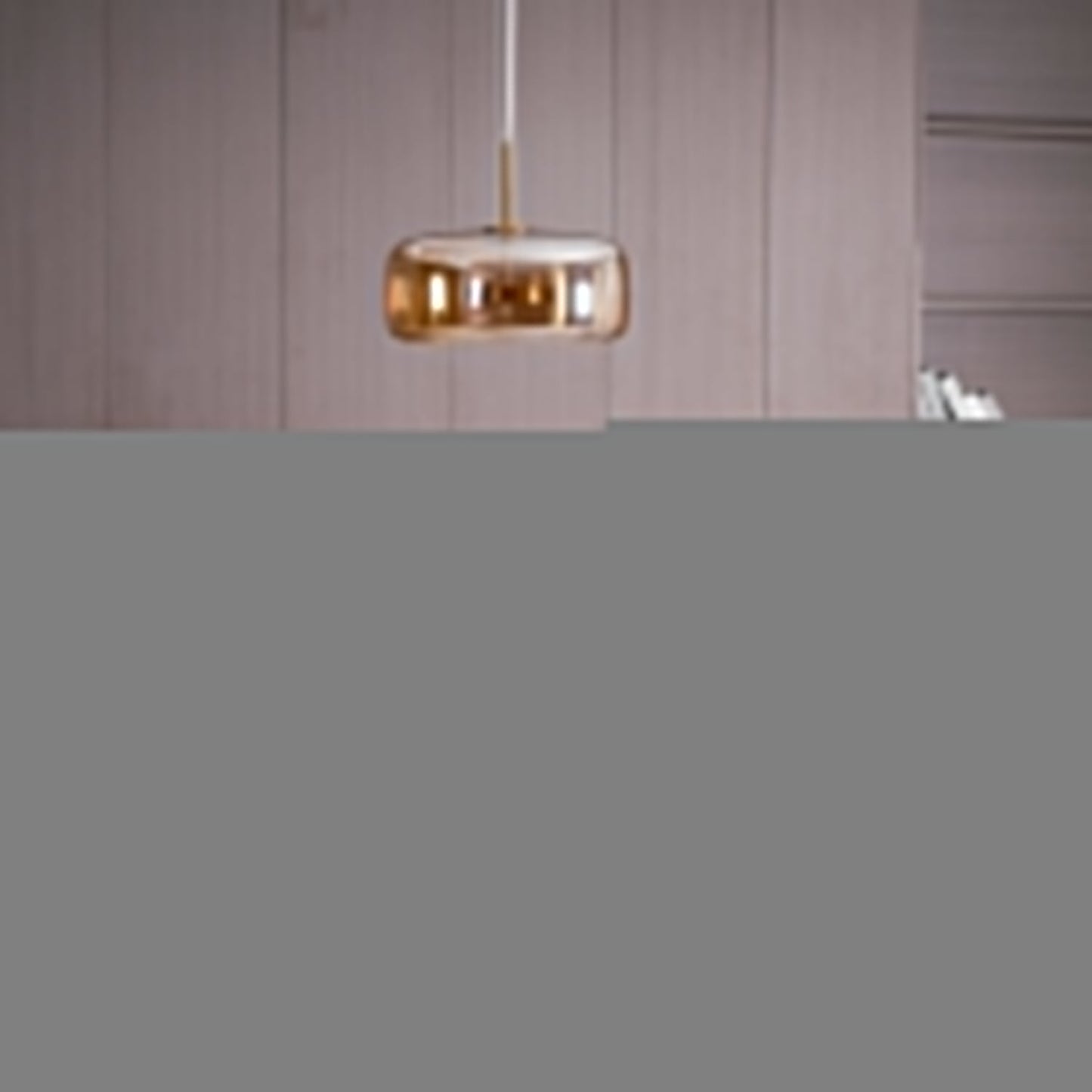 Glass Pendant Lamp | Smoked Dome, Metal Accents & Adjustable Height for Modern Home Decor | Canadian lighting