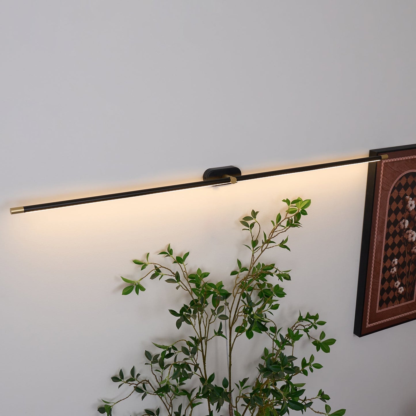 Minimalist Linear Rechargeable Wall Lamp | Touch Sensor, USB Charging & Ideal for Bathrooms and Dressing Rooms