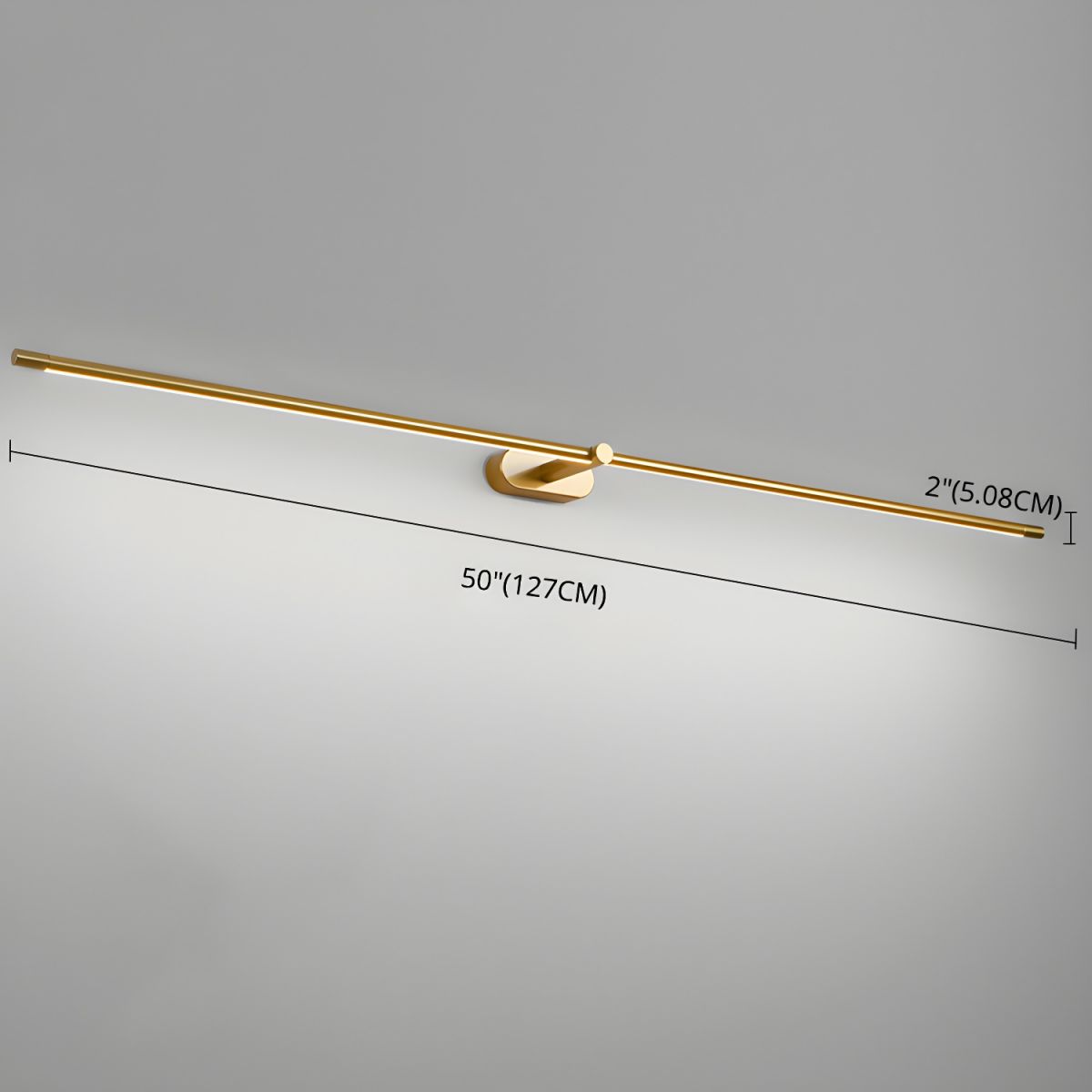 Minimalist Linear Rechargeable Wall Lamp | Touch Sensor, USB Charging & Ideal for Bathrooms and Dressing Rooms