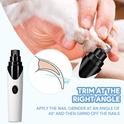 Premium Nail Grinder for Pets - Electric Pet Nail Trimmer with Safety Guard for Dogs & Cats, Quiet & Easy to Use