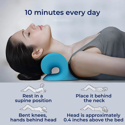 Chiropractic Neck Pillow | Pain Relief, Improved Posture & Better Sleep for Neck Tension Relief
