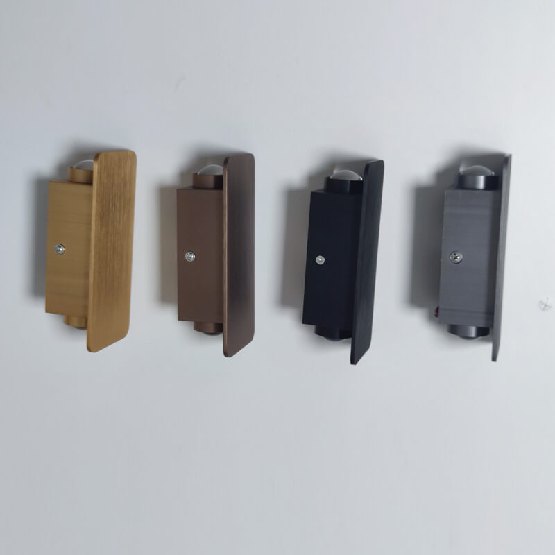 LED Wall Sconce Light Fixture - Nordic Minimalist Aluminum Rectangular 2-Light Panel for Modern Home Decor & Hallways