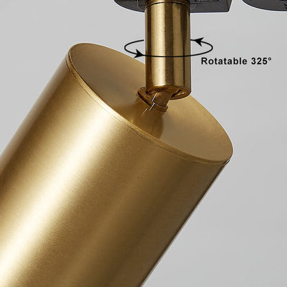 LED Flush Mount Tubular Track Lighting - 3/4/5 Light Fixture for Kitchen, Living Room & Home Office