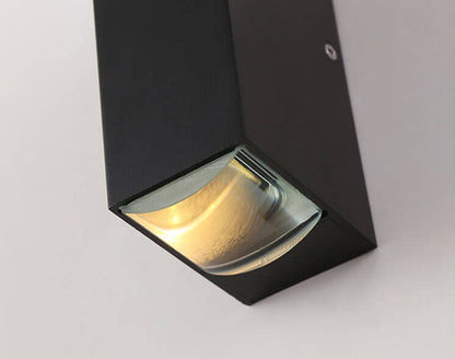 LED Waterproof Rectangular Outdoor Wall Sconce Light Fixture for Patios, Gardens & Entryways