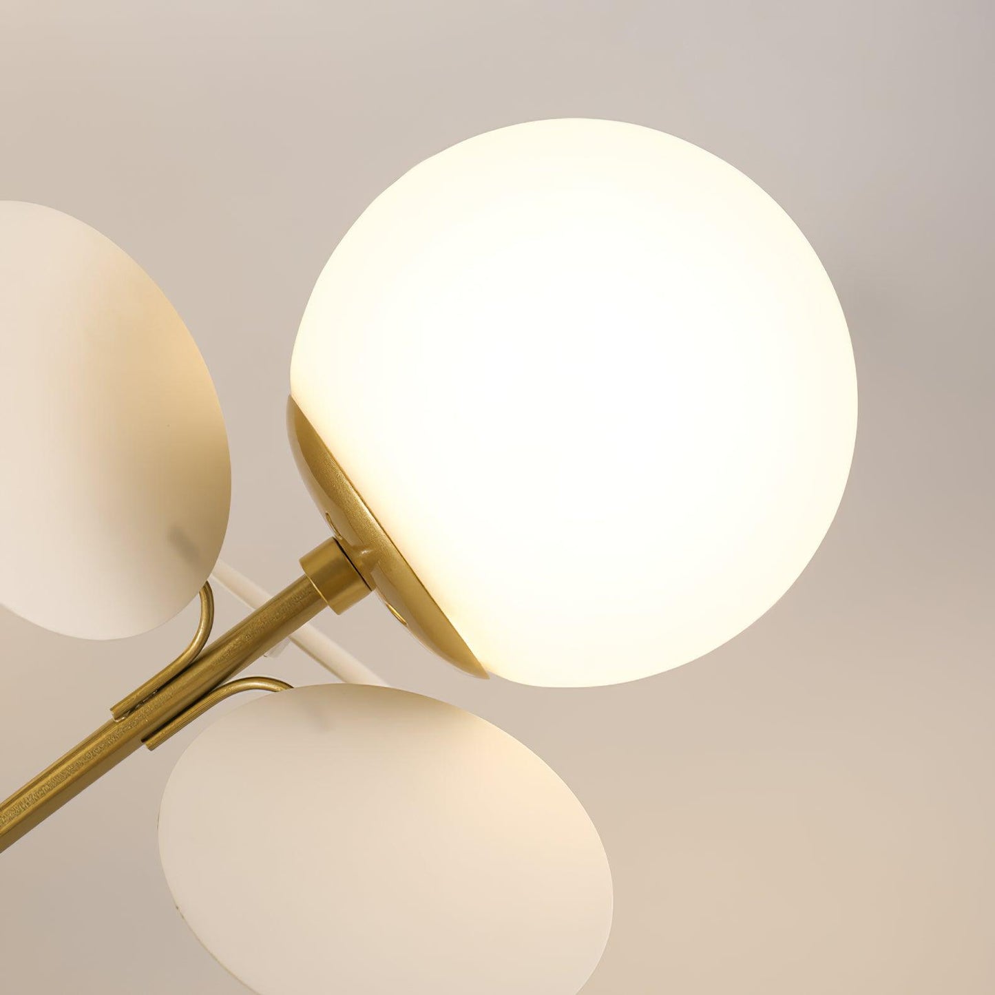 LED Tree Chandelier Light Fixture in Off White for Living Room & Dining Room Decor