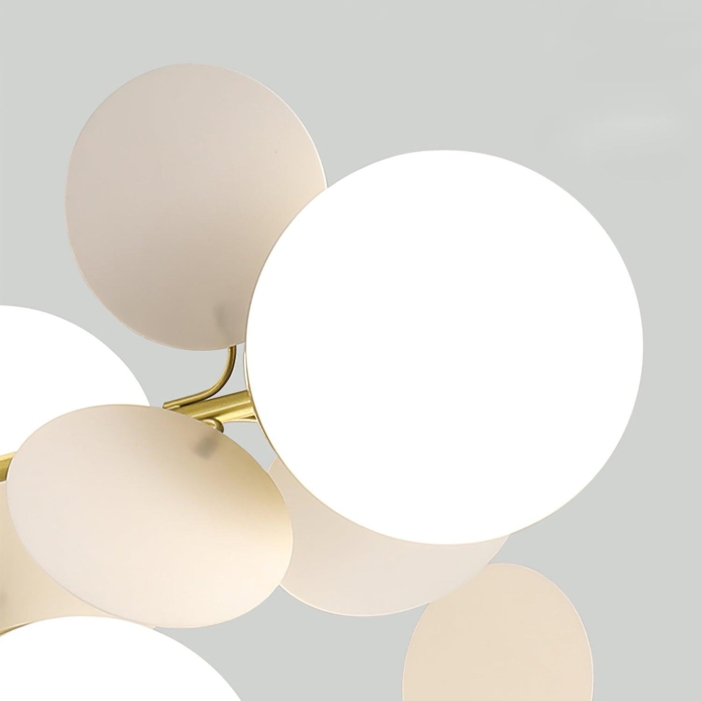 LED Tree Chandelier Light Fixture in Off White for Living Room & Dining Room Decor