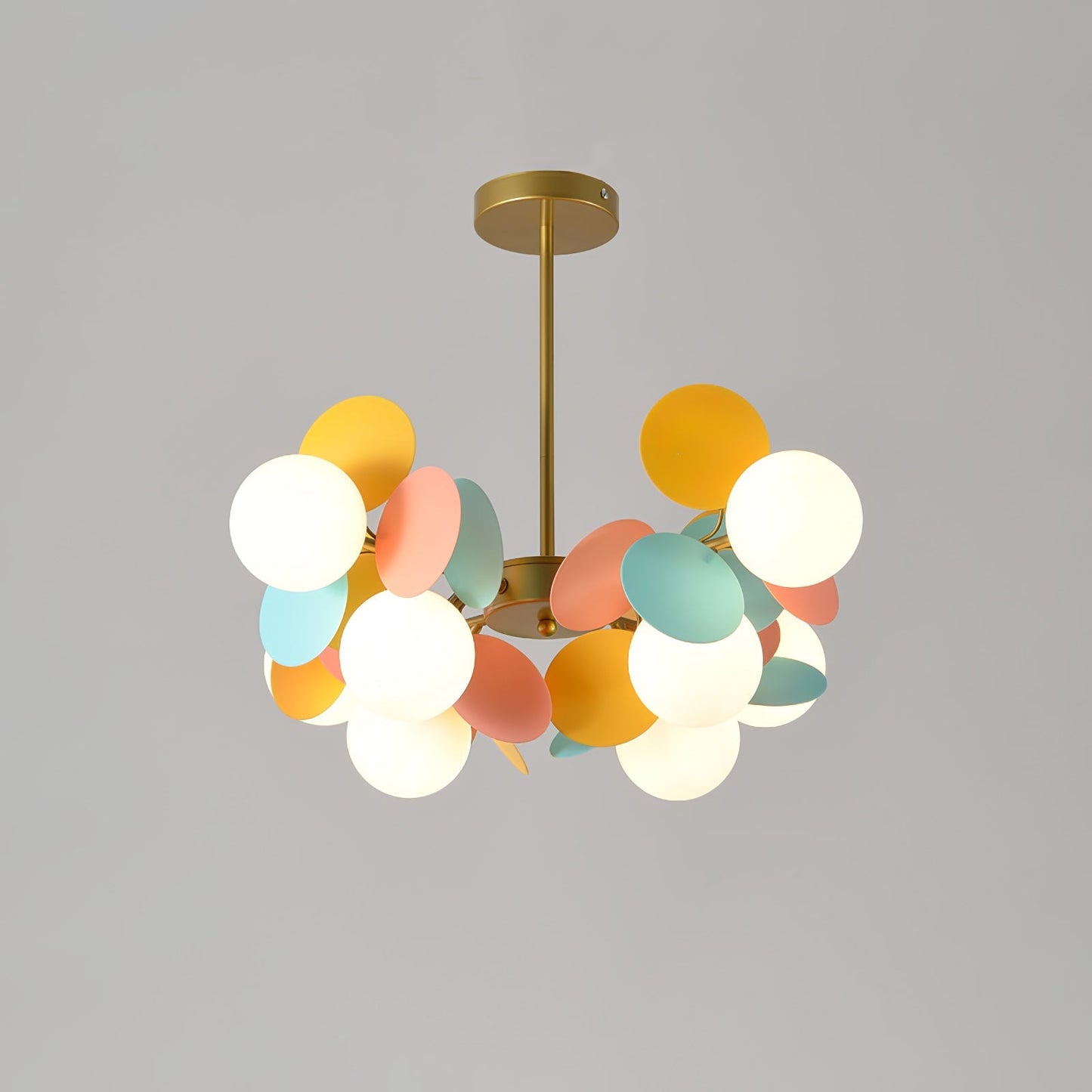 LED Tree Chandelier Light Fixture in Off White for Living Room & Dining Room Decor