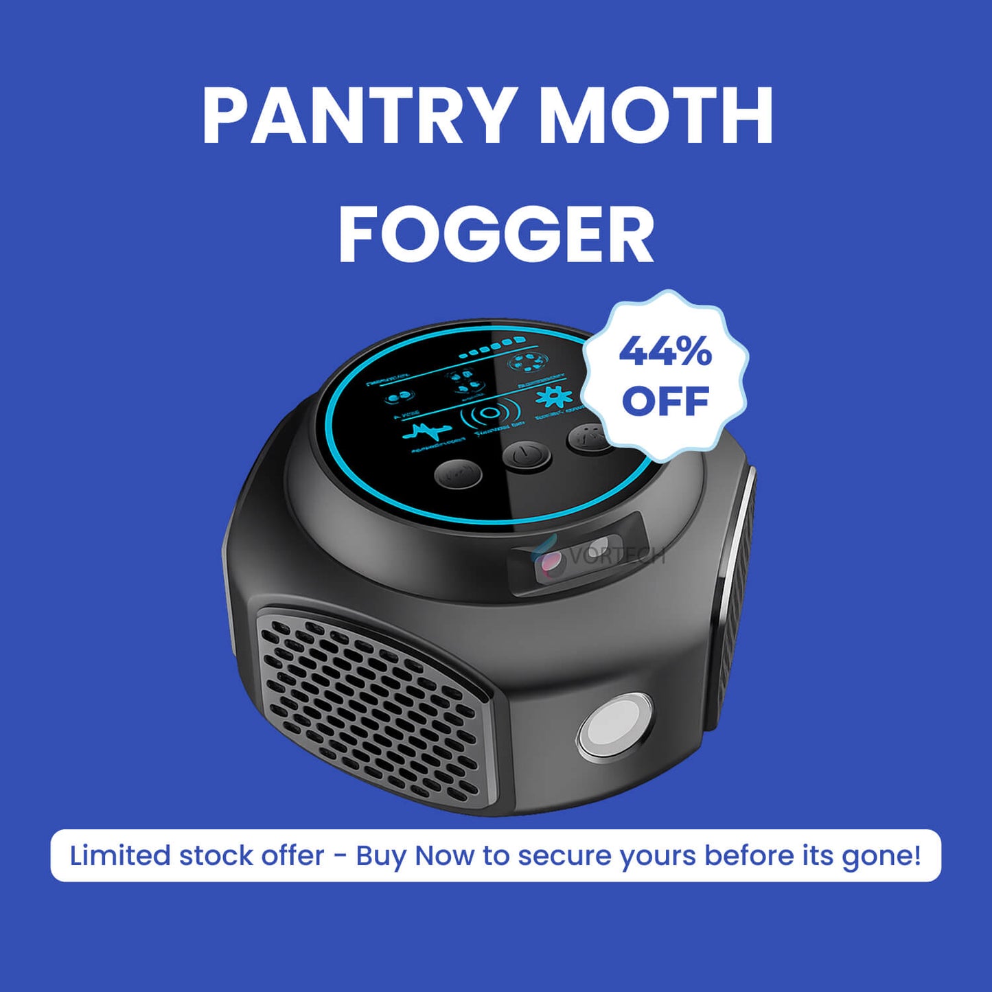 Pantry Moth Fogger | Full-Room Treatment Kills Moths, Larvae & Eggs – Fast-Acting Formula for Kitchens, Pantries & Food Storage Areas