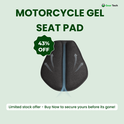 Motorcycle Gel Seat Pad for Long Distance Rides