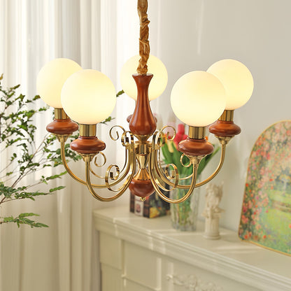 LED Onyx Chandelier Light Fixture - Modern Hanging Pendant for Dining Room & Living Room Decor