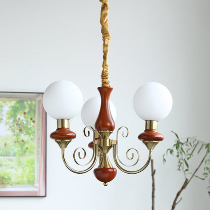 LED Onyx Chandelier Light Fixture - Modern Hanging Pendant for Dining Room & Living Room Decor