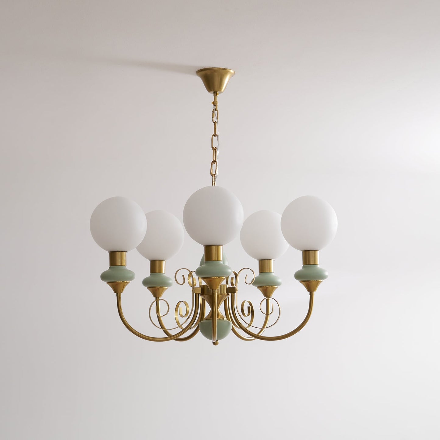 LED Onyx Chandelier Light Fixture - Modern Hanging Pendant for Dining Room & Living Room Decor