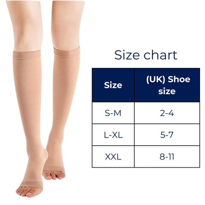 Orthopedic Comfort Compression Stockings | Improved Blood Circulation, Pain Relief & Reduced Swelling for Varicose Vein Management